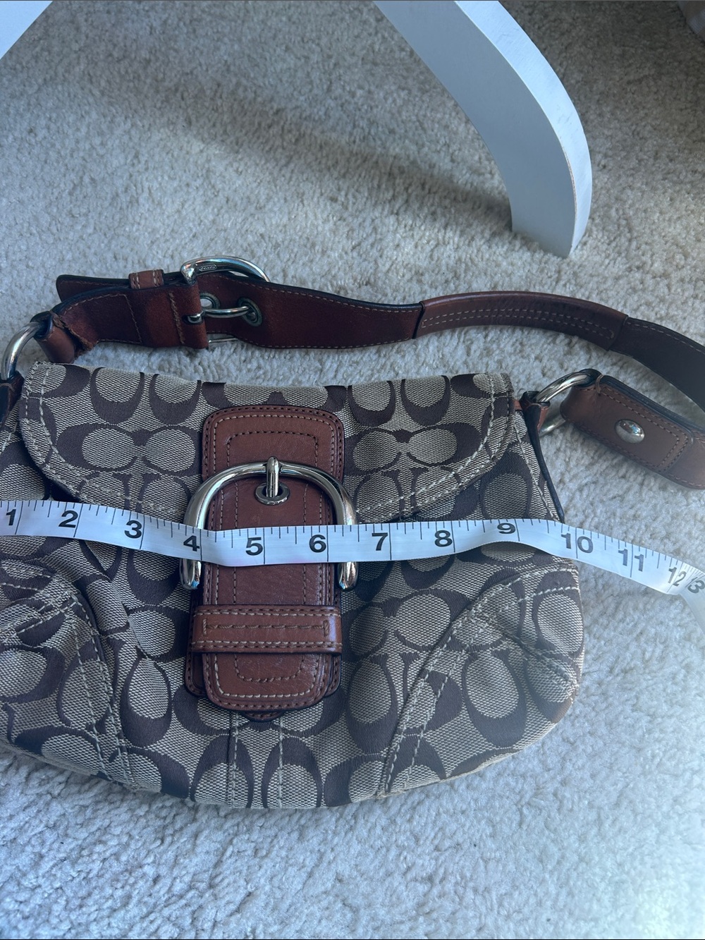 Vintage coach soho bag 11860 brown canvas - Picture 13 of 14